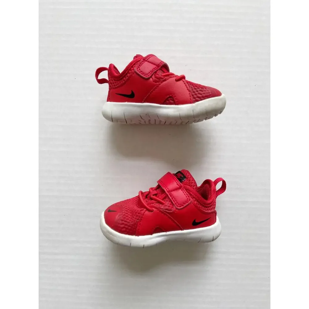 Nike Red Flex Contact 3 Sneakers Size 3c